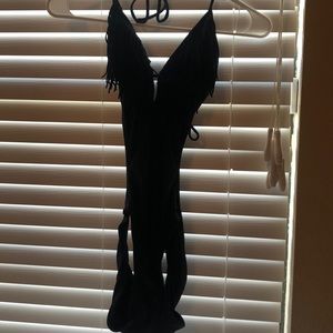 Tankini Black fringe swimsuit